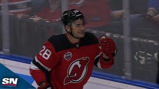 Devils' Timo Meier Finishes Off Jesper Bratt's Incredible Wraparound Feed