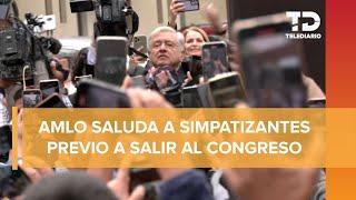 AMLO sale de su casa: se dirige al Congreso de la Unión