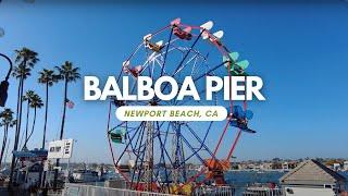 Balboa Pier and Fun Zone - Newport Beach, Ca - 4K Walk