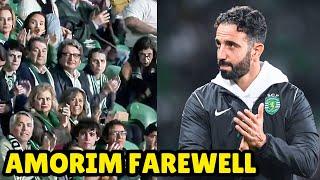 Ruben Amorim Standing Ovation From Sporting CP Fans Ahead of Manchester United Move