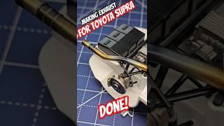 Making exhaust for Tamiya Toyota Supra model kit #scalemodel #weathering #modelcars #supramk4 #jdm