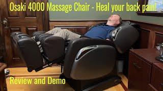 Best product for back pain? - Osaki 4000 massage chair review