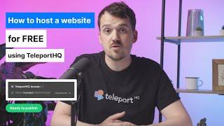 How to host a website for free using TeleportHQ