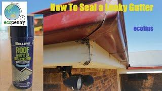 How To Seal a Leaky Gutter | SELLEYS ROOF & GUTTER SPRAY SEAL