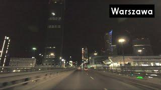 Warszawa: nocny przejazd po stolicy / night drive (44 km)