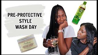 Pre- Protective Style Wash Day Routine| How to Prep Your Hair For Braids