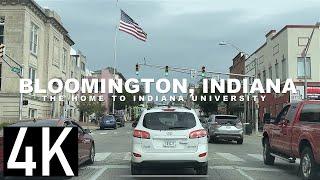 Bloomington, Indiana 4K Street Tour - Driving Through Brown County to The Home of Indiana University