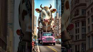 ️Evolution of Baby: cow is sitting on the lori  MEOW GANG ️ #cute #cat #love #shorts