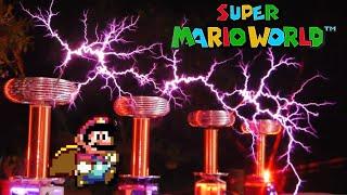 Super Mario World CASTLE, but with TESLA COILS