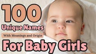 100 Unique Names for Baby Girls 2023 | Names with  Meanings Cuddles Lane #baby #youtube #babygirl