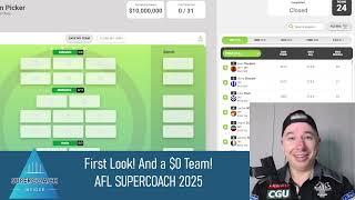 Chris' First Look! And a $0 Team! AFL SUPERCOACH 2025