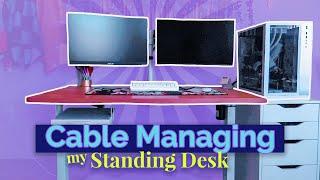 Cable Manage Your Standing Desk | For Laptop + PC Setup