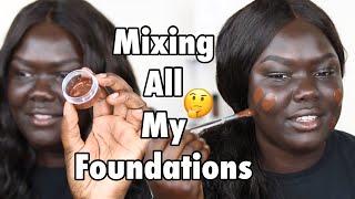 MIXING TOGETHER ALL MY FOUNDATIONS! || Nyma Tang