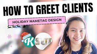 How to Create Custom Christmas Nametag for Your Clients | Kittl Mask Feature