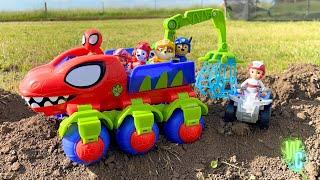 Spidey Saves Paw Patrol from Green Goblin! ️ Epic Toy Rescue Adventure for Kids