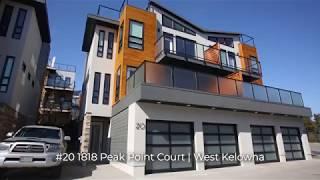 Kelowna Real Estate: #20 1818 Peak Point Crt, Lake View Terrace Townhouse, Roof Top Patio For Sale!