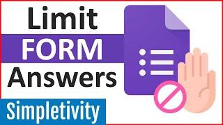 How to Limit Multiple Choice Responses in Google Forms