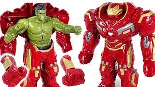 Red Hulk is angry! Go! Marvel Avengers Infinity War Hulk in Hulkbuster armor! - DuDuPopTOY