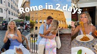 Rome vlog - airbnb, exploring, food, and outfit details