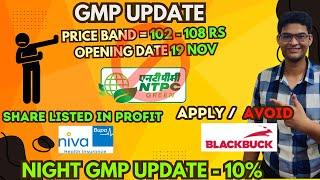 Zinka Logistics IPO - Apply Or Not | NTPC Green Energy IPO | BlackBuck IPO | | Niva Bupa Share Price