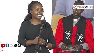 Listen to how Baringo Woman Rep Euologised Senator William Cheptumo infront of President Ruto