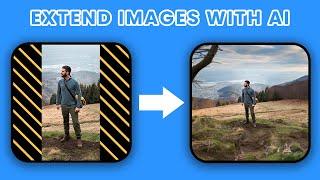 How to extend backgrounds with AI | Extend images with AI | Free and Easy AI Tool! | AI Tutorial