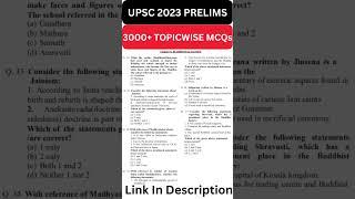 UPSC 2023 Prelims Most Important Topic Wise 3000+ MCQs | UPSC 2023 Prelims Marks 140+ | #shorts