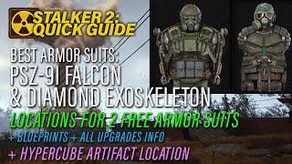 Stalker 2 Best armor: PSZ 9I Falcon & Diamond Exoskeleton (blueprints, upgrades)