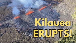 Hawaii's Kilauea Volcano Erupts!