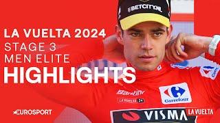 DOMINANT VICTORY  | La Vuelta a España Stage 3 Highlights | Eurosport Cycling