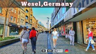 Wesel,Germany /walking tour in Wesel a beautiful elegant city 4k HDR