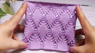 Diamonds Knitting Pattern | Rautenmuster stricken | Punto Rombi ai ferri | Point Losanges au Tricot