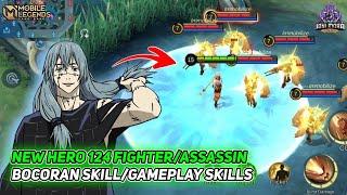 NEW HERO 124 - HERO BARU FIGHTER / ASSASSIN - BOCORAN SKILL / GAMEPLAY SKILLS - MOBILE LEGENDS