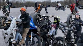 Spring Thaw 2k24 motorcycle show with stunts