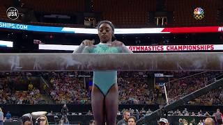 Simone Biles Completes Her Incredibly Difficult Balance Beam Routine | Summer Champions Series