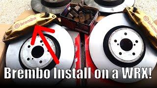 Subaru WRX Brembo brake install (Sti Brembo swap) - Boosted Films