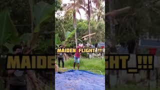 My First diy RC PLANE....   | ️succumbed to maiden flight   |  #shorts