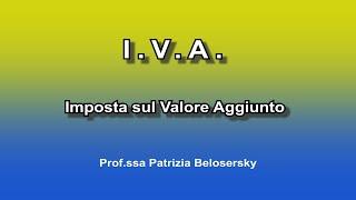 IVA   Imposta sul Valore Aggiunto