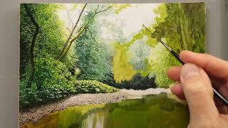 How to Paint and WIN this photo Realistic Landscape