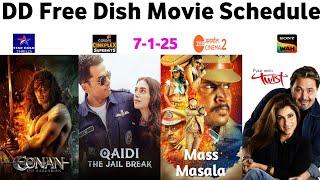 DD Free Dish Hindi Movie Schedule 7 January 2025 || DD Free Dish New Update 7 January 2025