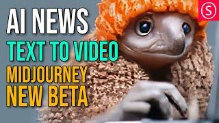 TEXT TO VIDEO AI / Midjourney NEW BETA / META AI News