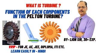 Pelton Turbine?  I Function of each component of Hydro Turbine I Pen Stock ?