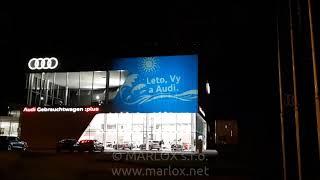 Outdoor building projection