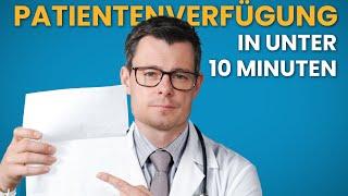 Patientenverfügung: EINFACH erklärt! (2025)