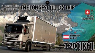 The Longest Truck Trip in Ets 2 [Geneva to Innsbruck] Switzerland to Austria. [Scania P220/Day Cab]