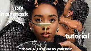 Deep Conditioning Hair Mask at Home | how to grow your curly hair faster and longer