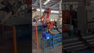 JIECHENG Robotic Spot Welding of An Automotive Body Side  #automobile#spotwelding