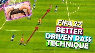 DO THIS WHEN PERFORMING THE DRIVEN PASS IN FIFA 22!