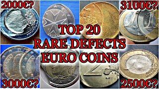 20 Rarest Rare Euro Coins with Defects - Priced More than 25000€