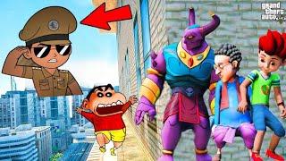 GTA 5 : Shinchan, Franklin, Oggy And Jack Play HIDE AND KILL with Kicko, & Hulk In GTA 5